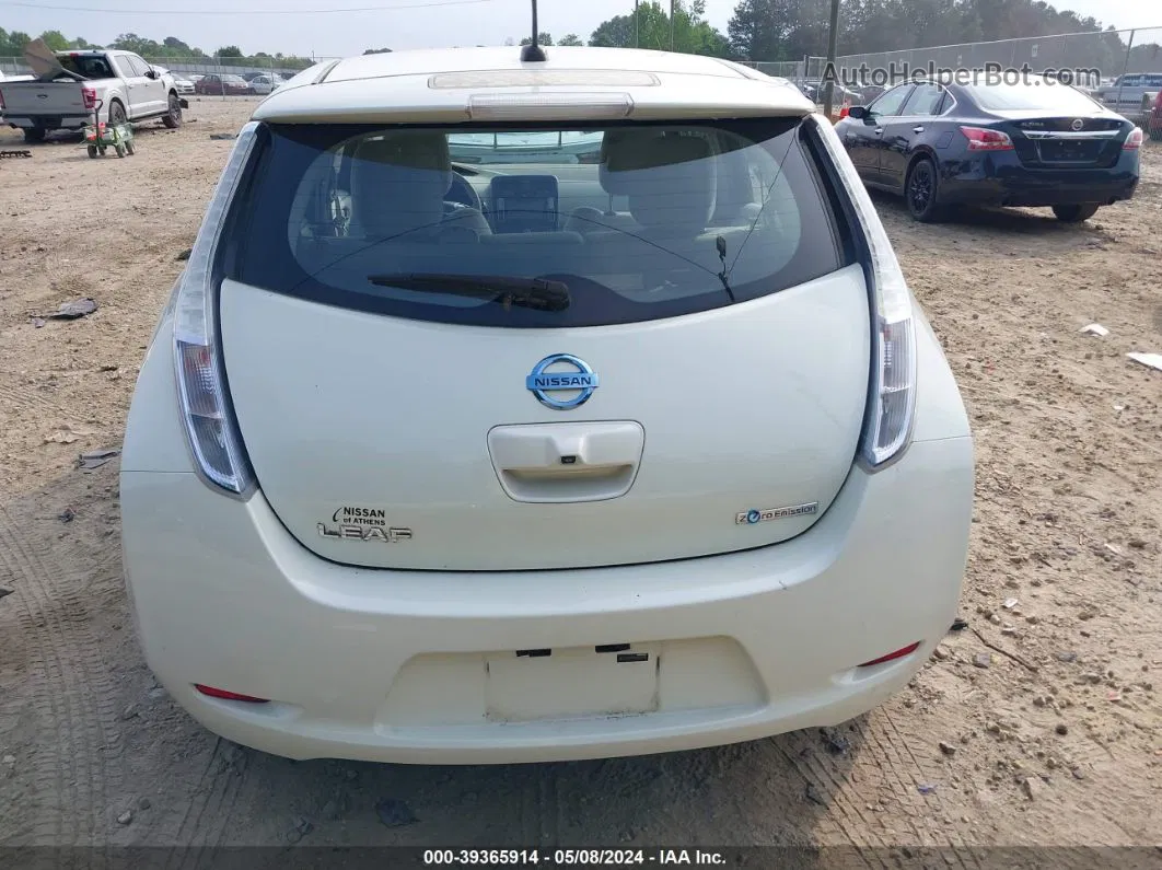 2011 Nissan Leaf Sl White vin: JN1AZ0CP7BT000469