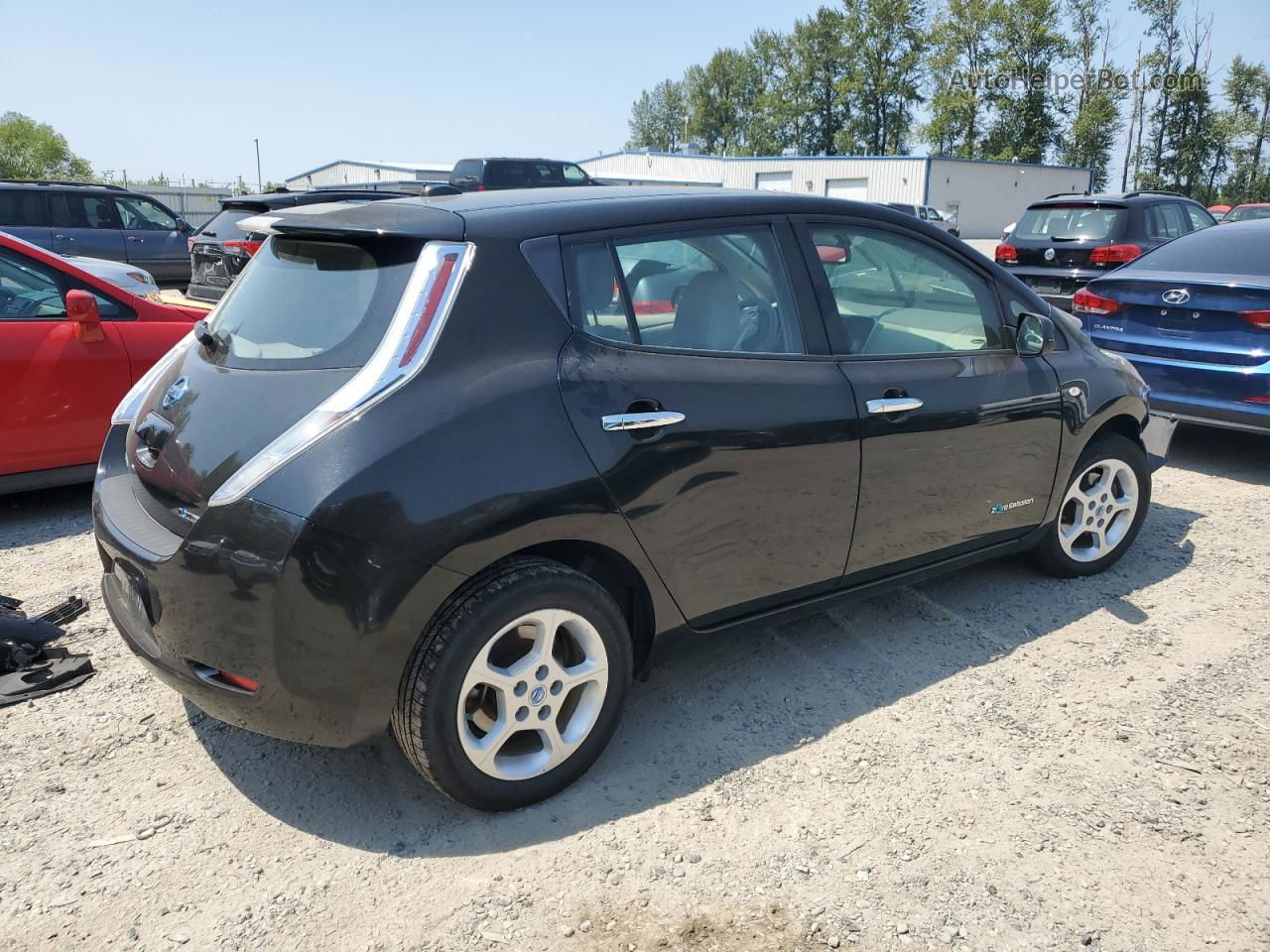 2011 Nissan Leaf Sv Black vin: JN1AZ0CP7BT000763