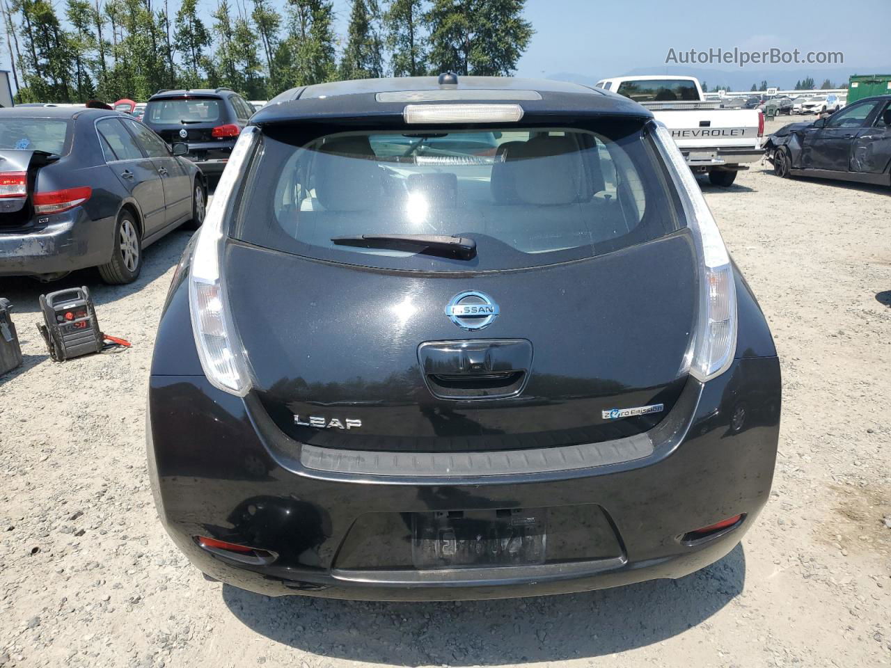 2011 Nissan Leaf Sv Black vin: JN1AZ0CP7BT000763