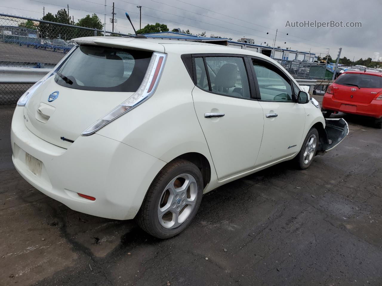 2011 Nissan Leaf Sv White vin: JN1AZ0CP7BT001458