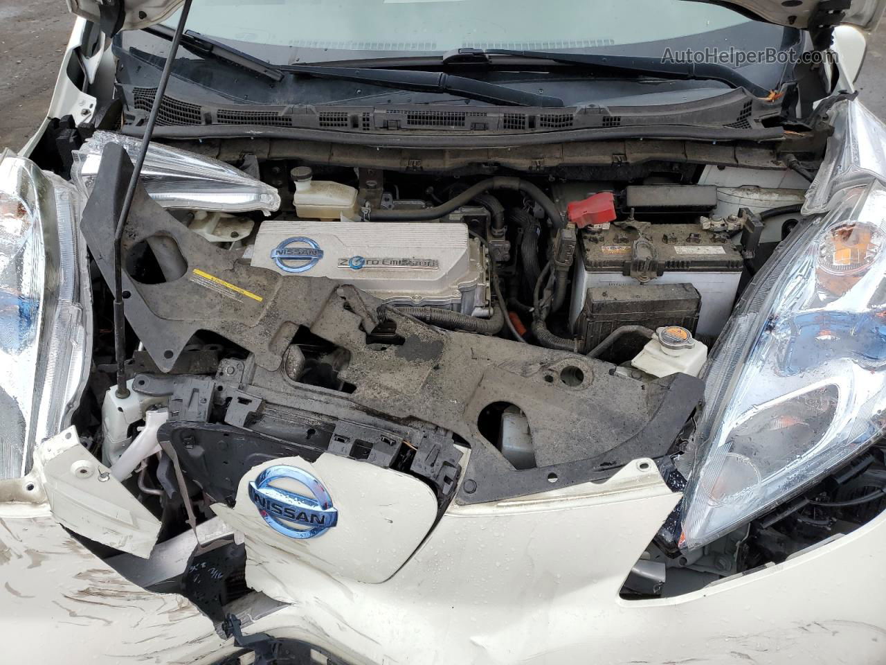 2011 Nissan Leaf Sv White vin: JN1AZ0CP7BT001458