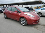 2011 Nissan Leaf Sv Red vin: JN1AZ0CP7BT008023