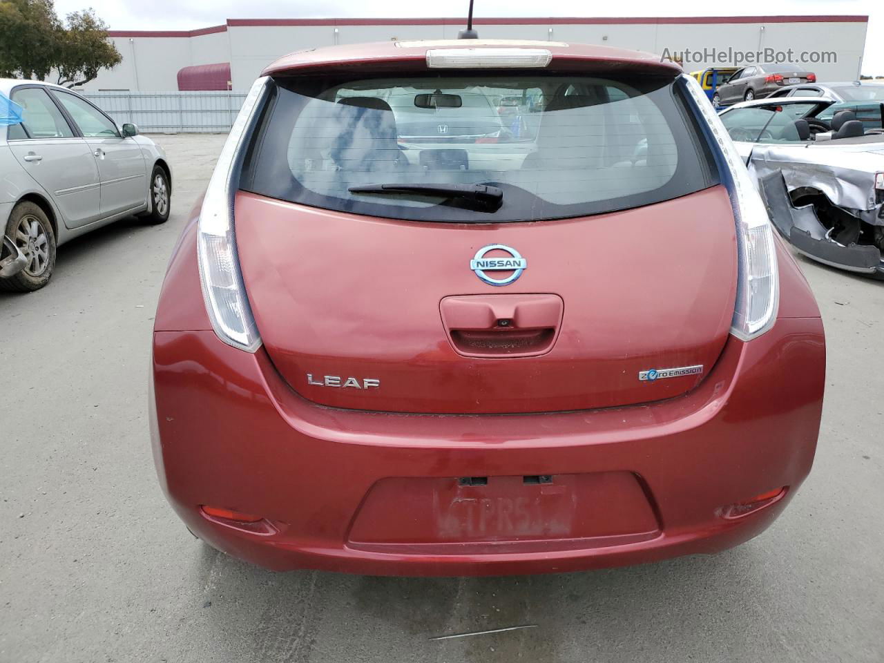 2011 Nissan Leaf Sv Red vin: JN1AZ0CP7BT008023