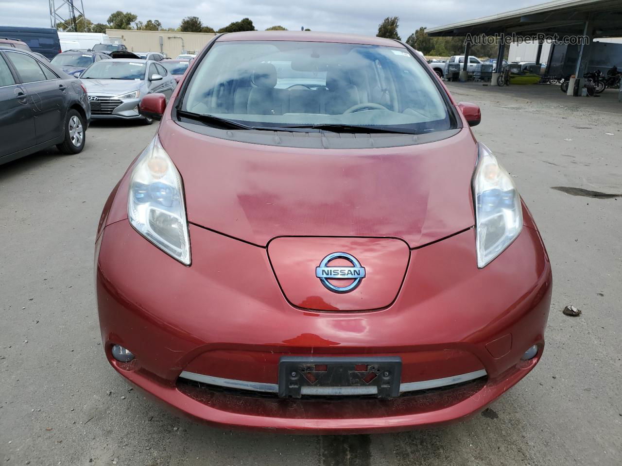 2011 Nissan Leaf Sv Red vin: JN1AZ0CP7BT008023