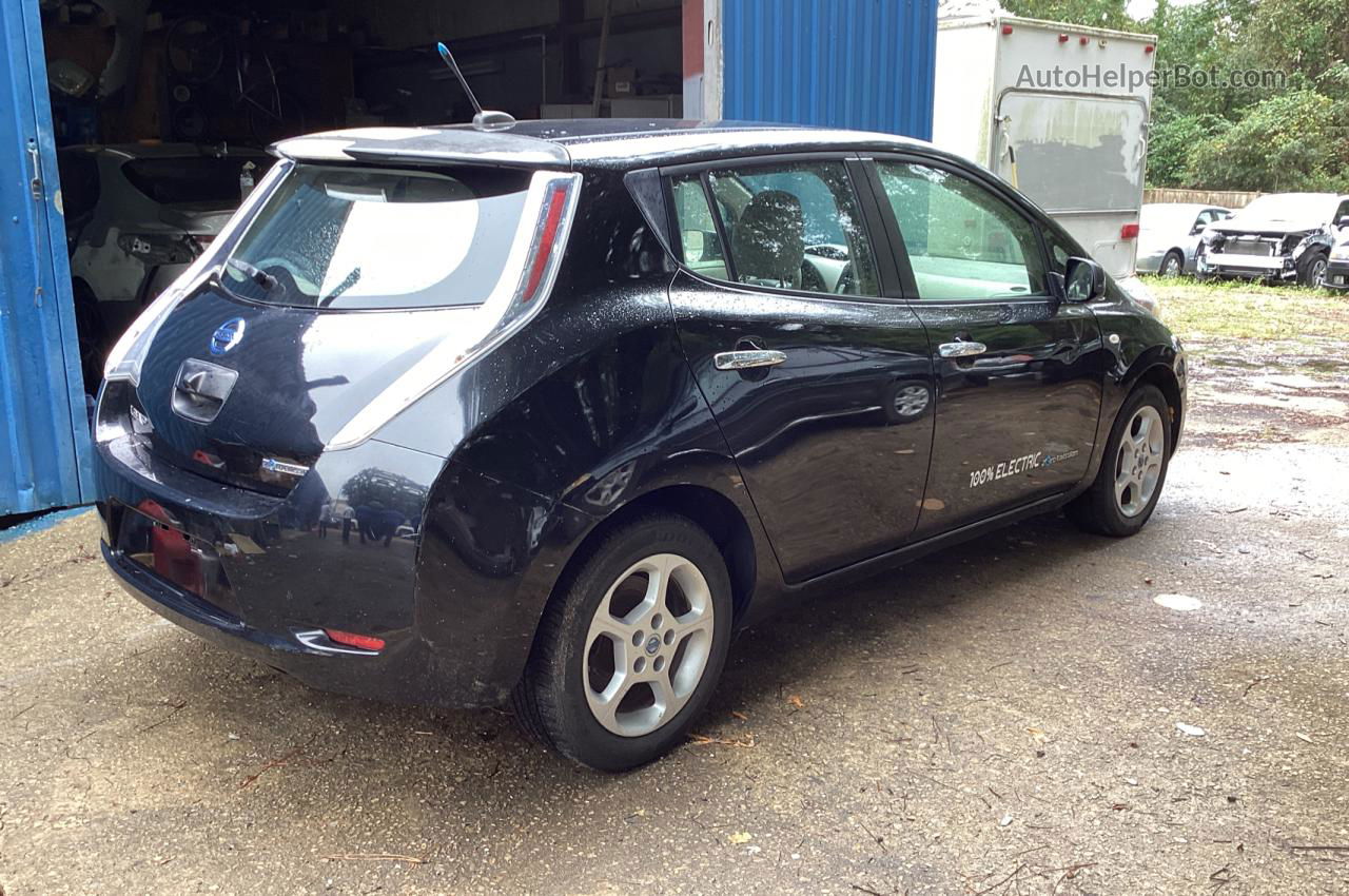 2011 Nissan Leaf Sv Black vin: JN1AZ0CP7BT008409