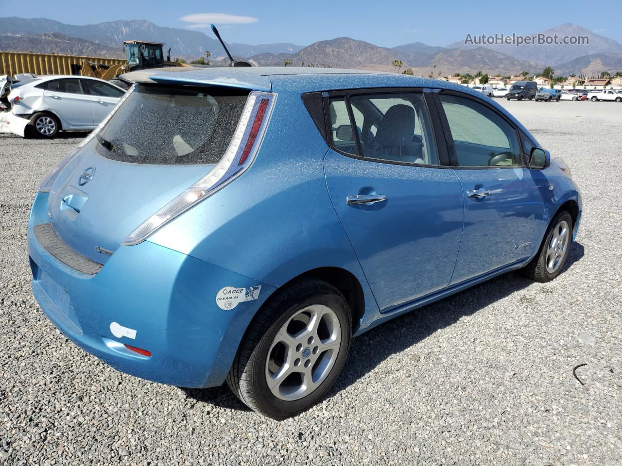 2011 Nissan Leaf Sv Blue vin: JN1AZ0CP8BT003347