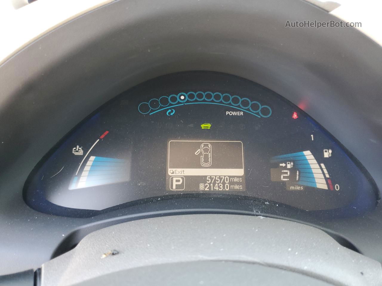 2011 Nissan Leaf Sv Blue vin: JN1AZ0CP8BT003347