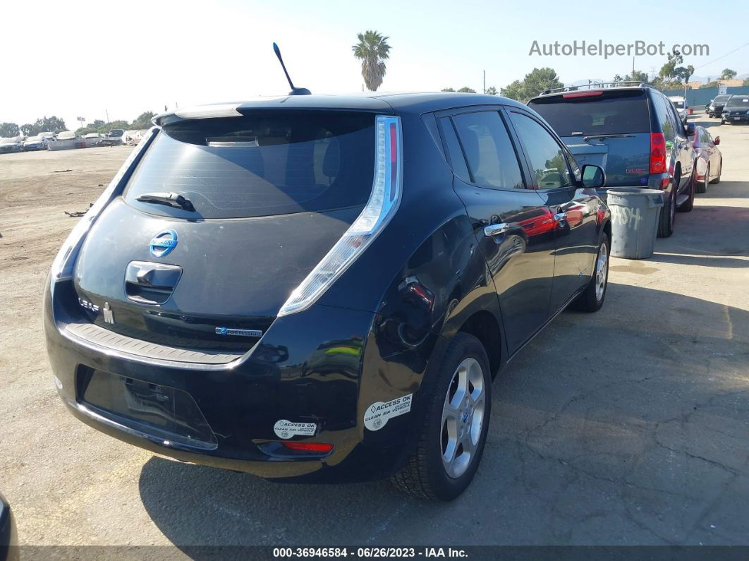 2011 Nissan Leaf Sl-e Black vin: JN1AZ0CP8BT004434