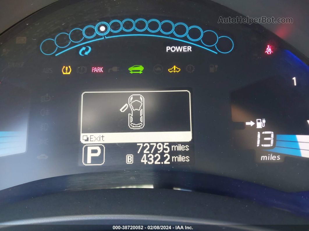 2011 Nissan Leaf Sl Красный vin: JN1AZ0CP8BT005227