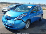 2011 Nissan Leaf Sl Blue vin: JN1AZ0CP8BT007379