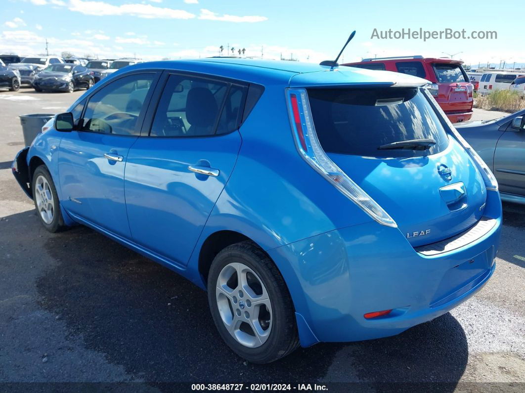 2011 Nissan Leaf Sl Blue vin: JN1AZ0CP8BT007379