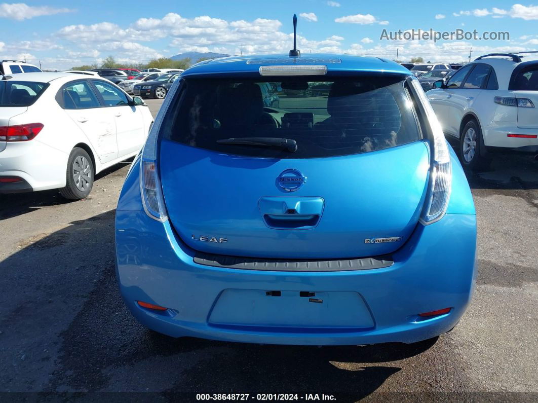 2011 Nissan Leaf Sl Blue vin: JN1AZ0CP8BT007379