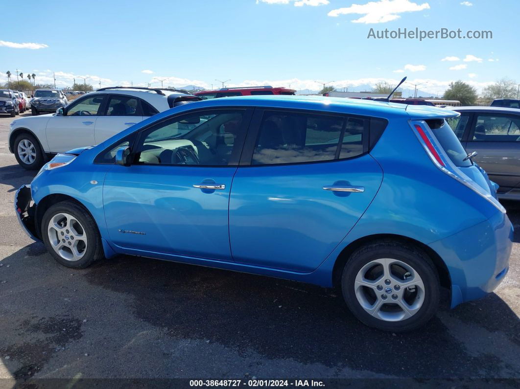 2011 Nissan Leaf Sl Blue vin: JN1AZ0CP8BT007379