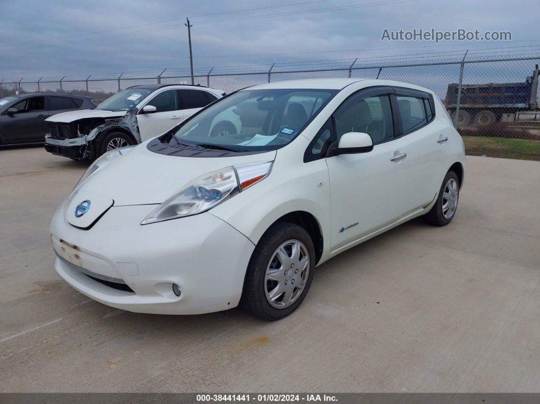 2011 Nissan Leaf Sl White vin: JN1AZ0CP8BT008001