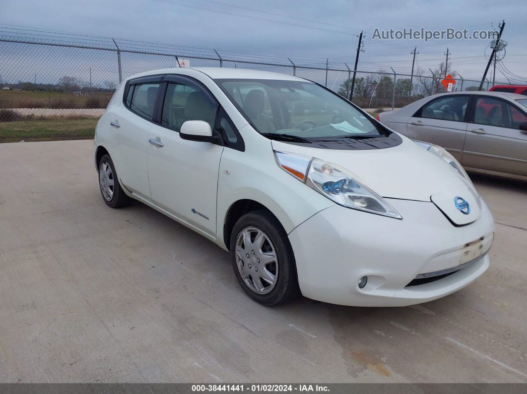 2011 Nissan Leaf Sl Белый vin: JN1AZ0CP8BT008001