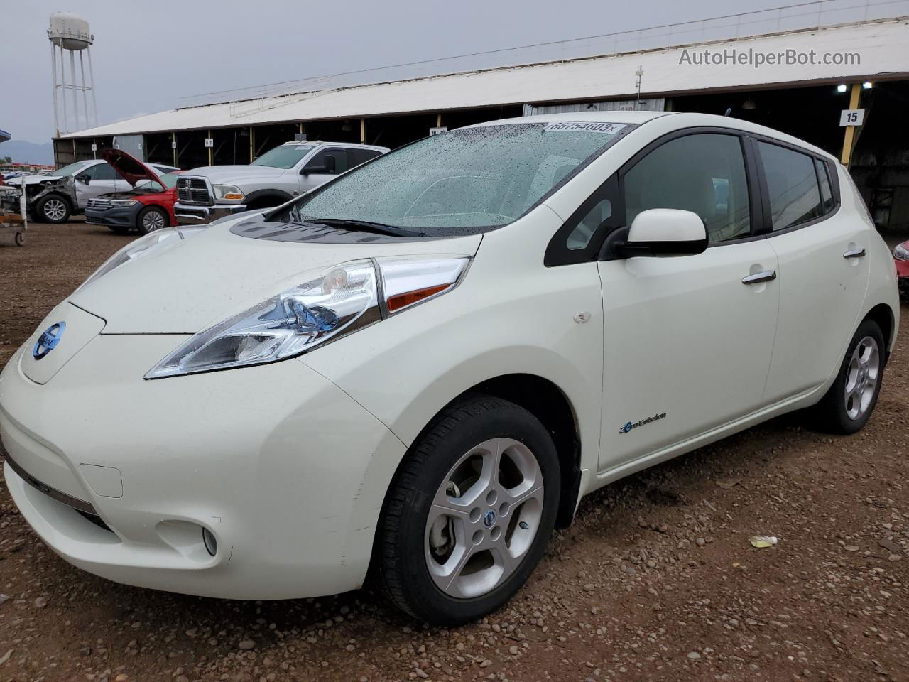 2011 Nissan Leaf Sv White vin: JN1AZ0CP8BT008869