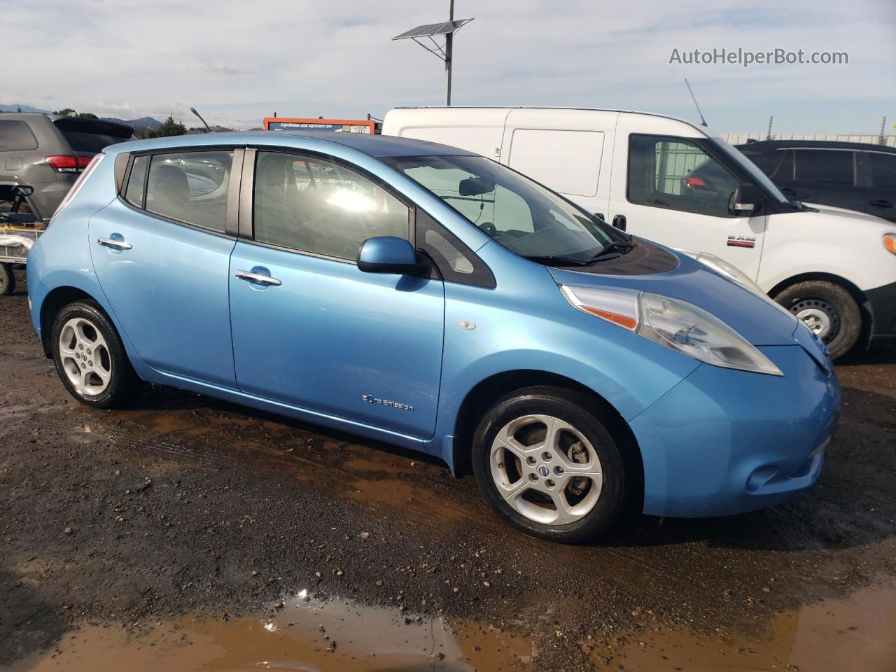 2011 Nissan Leaf Sv Blue vin: JN1AZ0CP9BT000697