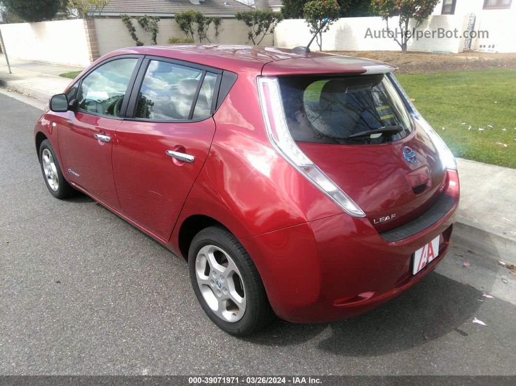 2011 Nissan Leaf Sv/sl Red vin: JN1AZ0CP9BT002420