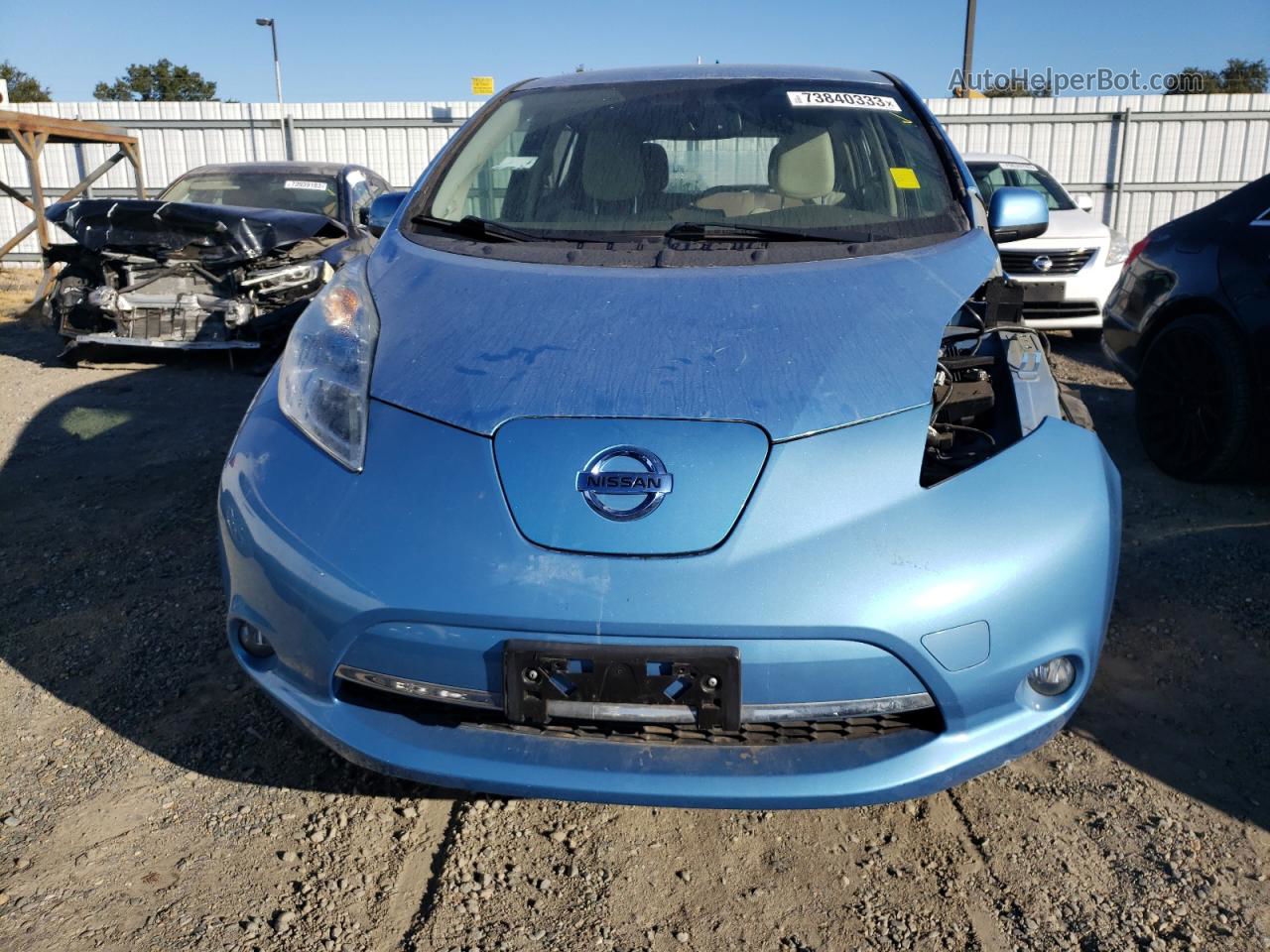 2011 Nissan Leaf Sv Blue vin: JN1AZ0CP9BT005303