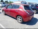 2011 Nissan Leaf Sl Burgundy vin: JN1AZ0CP9BT008315