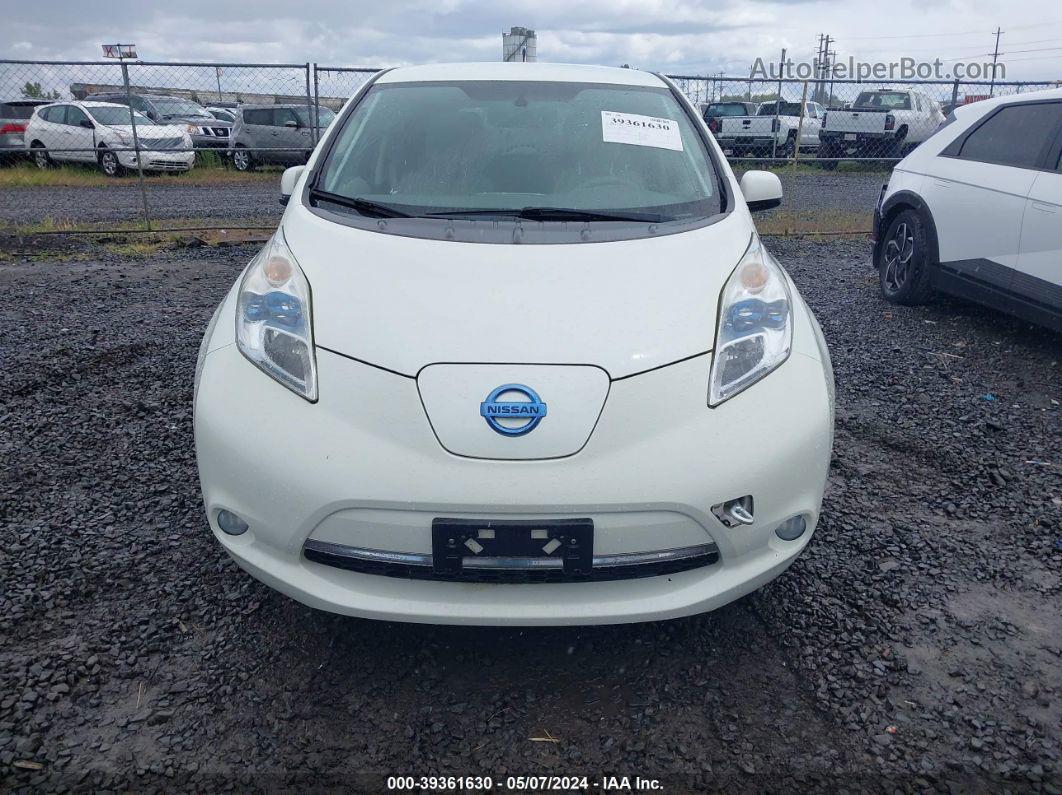 2011 Nissan Leaf Sl White vin: JN1AZ0CP9BT008363