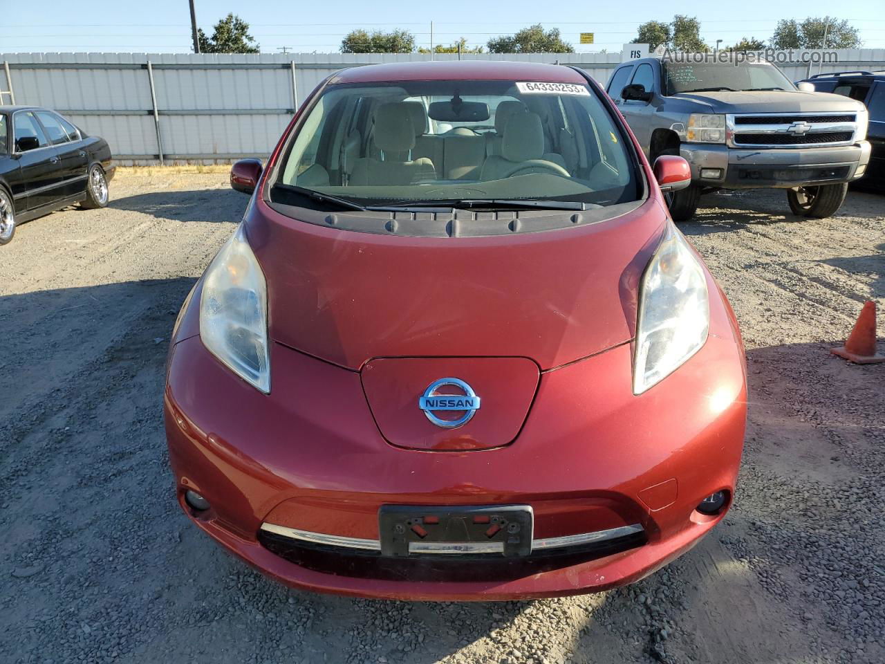 2011 Nissan Leaf Sv Red vin: JN1AZ0CP9BT009206