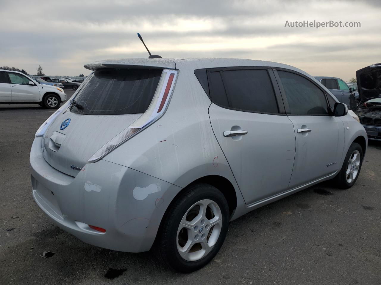 2011 Nissan Leaf Sv Silver vin: JN1AZ0CPXBT000370