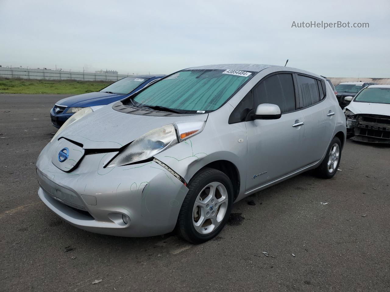 2011 Nissan Leaf Sv Серебряный vin: JN1AZ0CPXBT000370