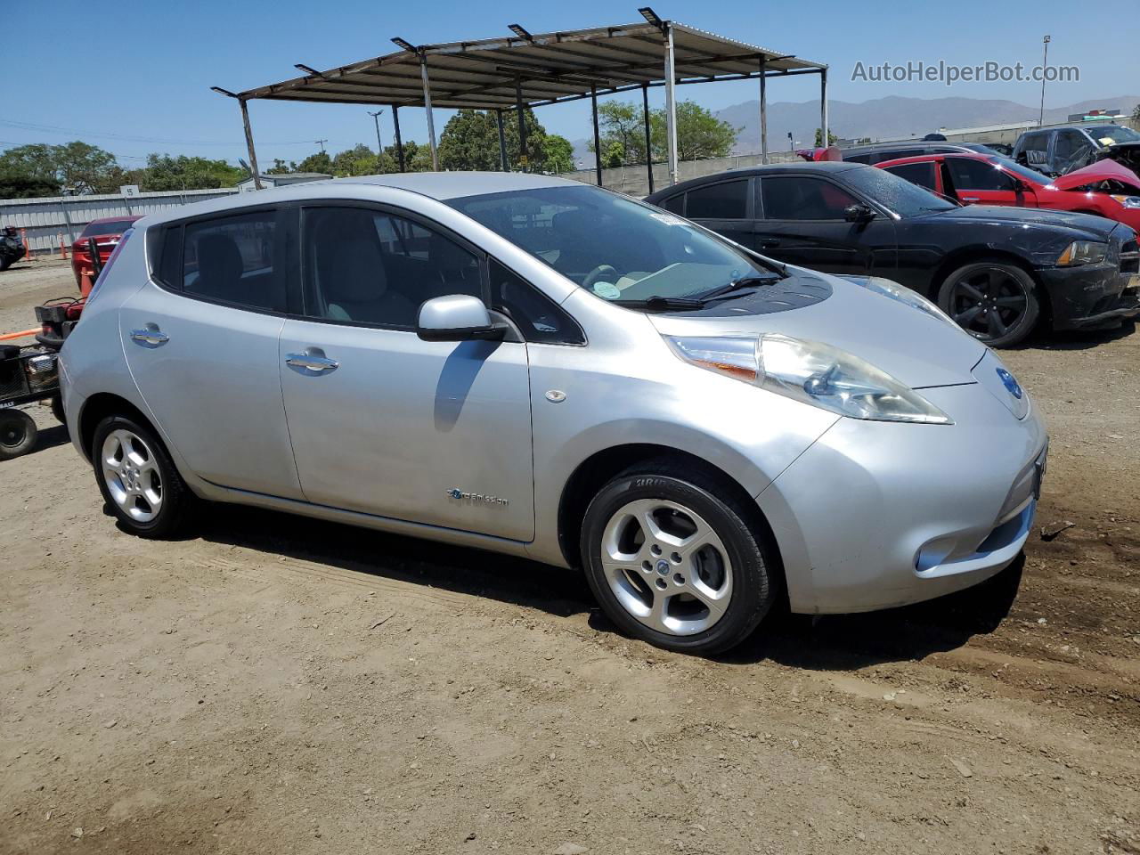 2011 Nissan Leaf Sv Silver vin: JN1AZ0CPXBT001695