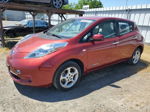 2011 Nissan Leaf Sv Red vin: JN1AZ0CPXBT003561