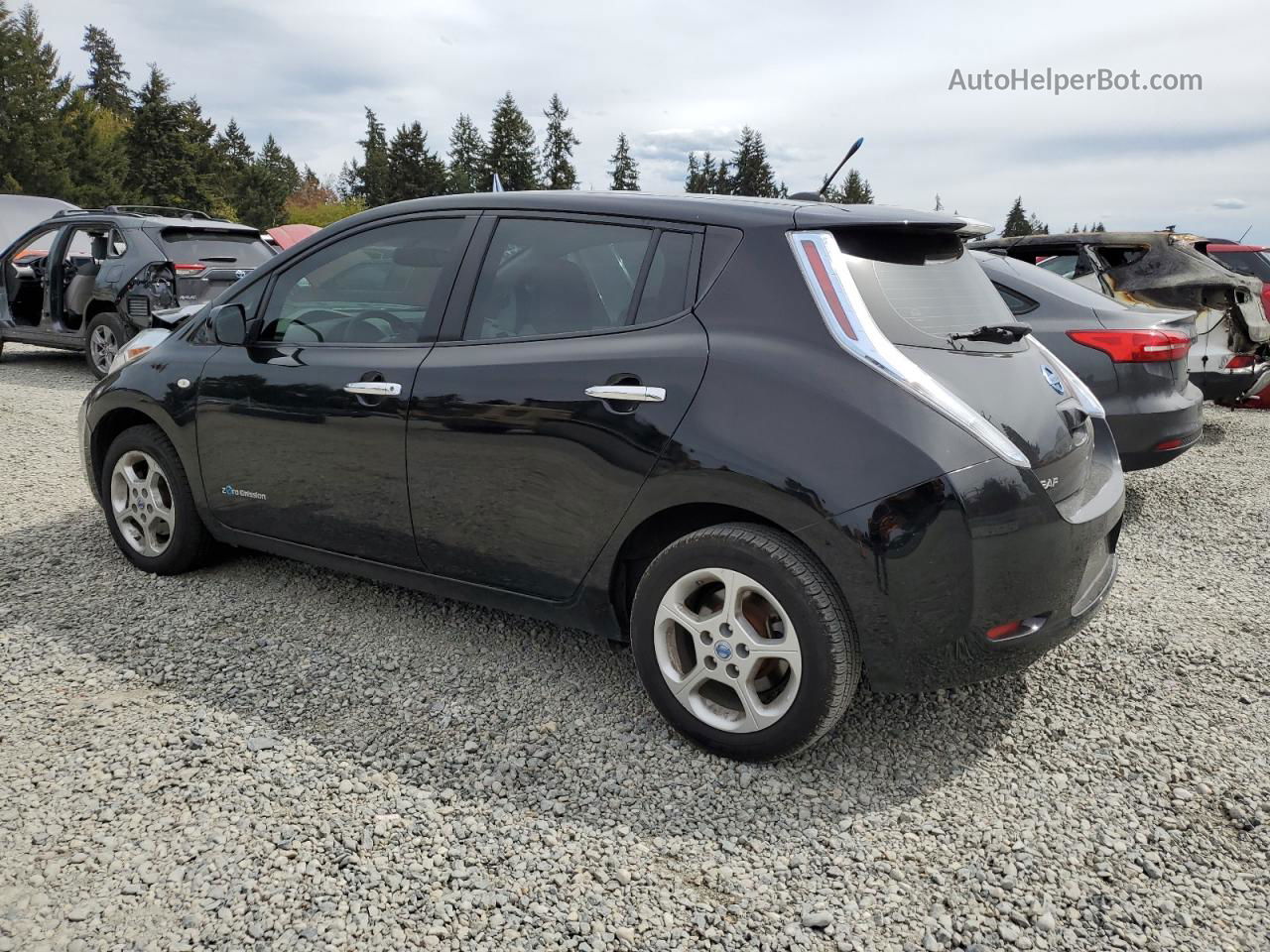 2011 Nissan Leaf Sv Black vin: JN1AZ0CPXBT003589