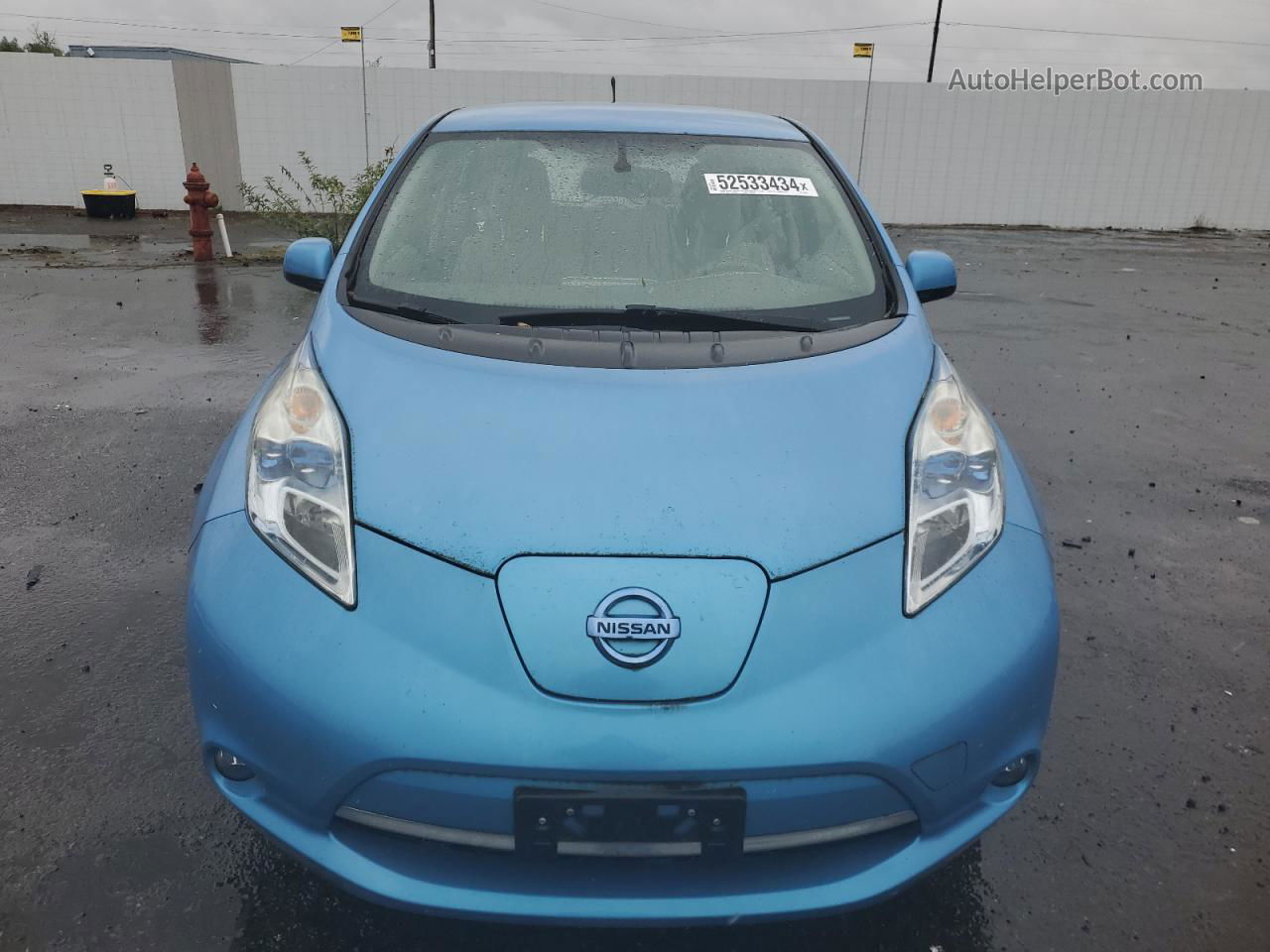 2011 Nissan Leaf Sv Blue vin: JN1AZ0CPXBT005407