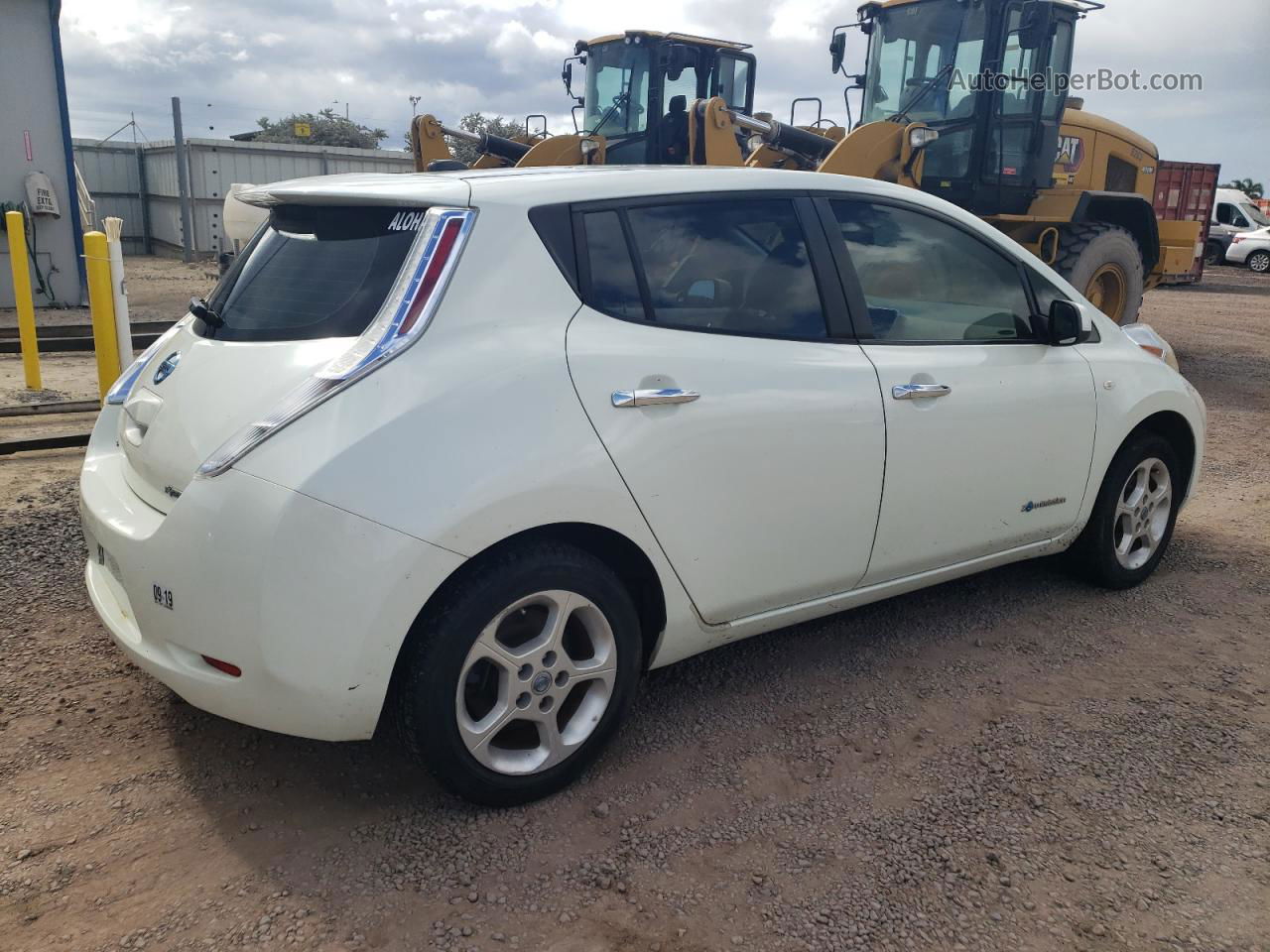 2011 Nissan Leaf Sv White vin: JN1AZ0CPXBT005584