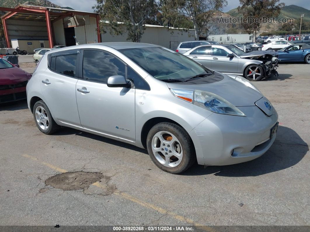 2011 Nissan Leaf Sl Silver vin: JN1AZ0CPXBT006623