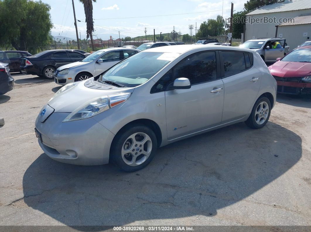 2011 Nissan Leaf Sl Silver vin: JN1AZ0CPXBT006623