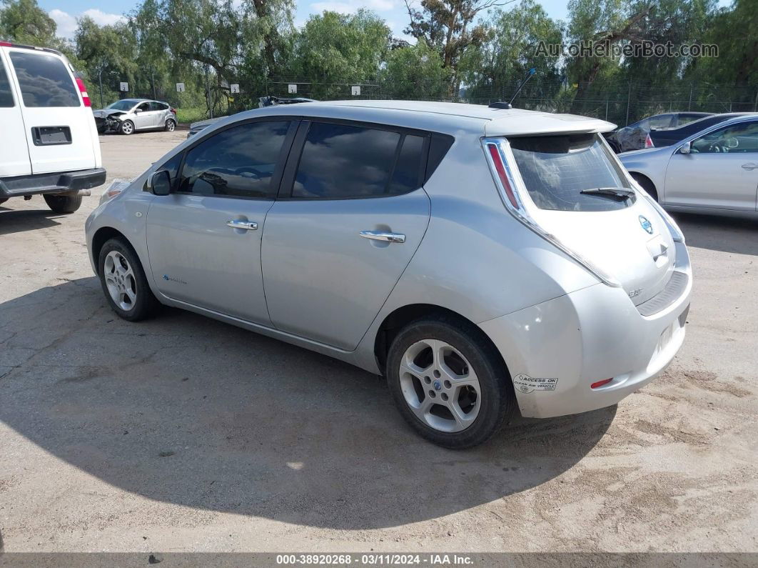 2011 Nissan Leaf Sl Silver vin: JN1AZ0CPXBT006623