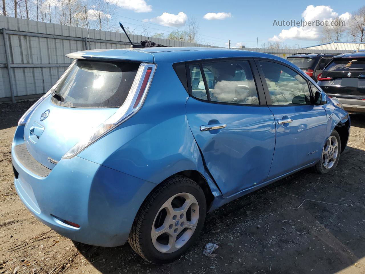 2011 Nissan Leaf Sv Blue vin: JN1AZ0CPXBT007593