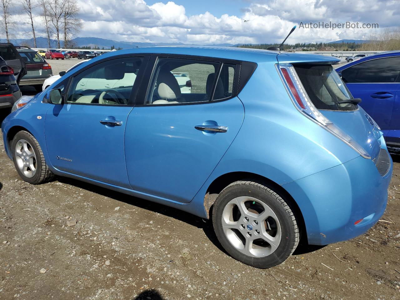 2011 Nissan Leaf Sv Blue vin: JN1AZ0CPXBT007593