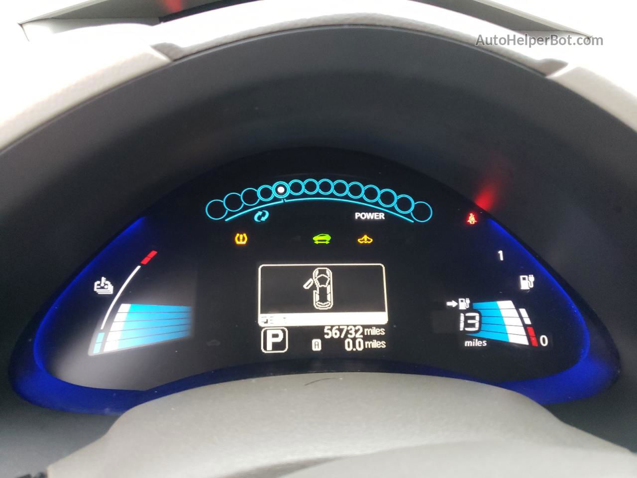 2011 Nissan Leaf Sv Серебряный vin: JN1AZ0CPXBT007786