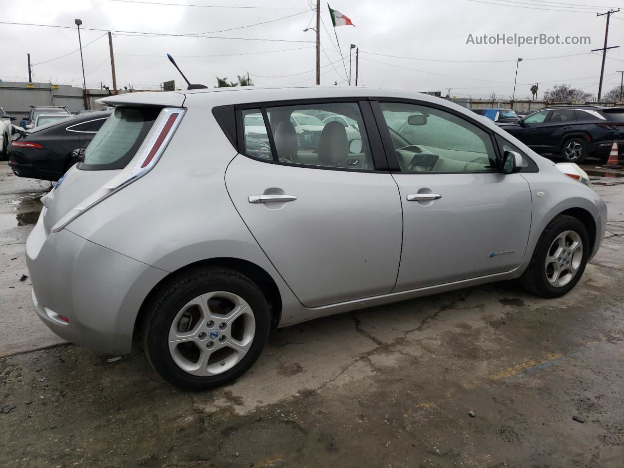 2011 Nissan Leaf Sv Silver vin: JN1AZ0CPXBT007786