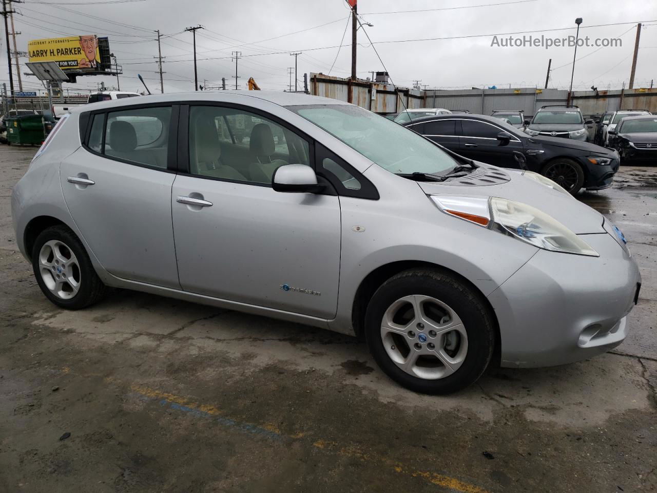 2011 Nissan Leaf Sv Silver vin: JN1AZ0CPXBT007786