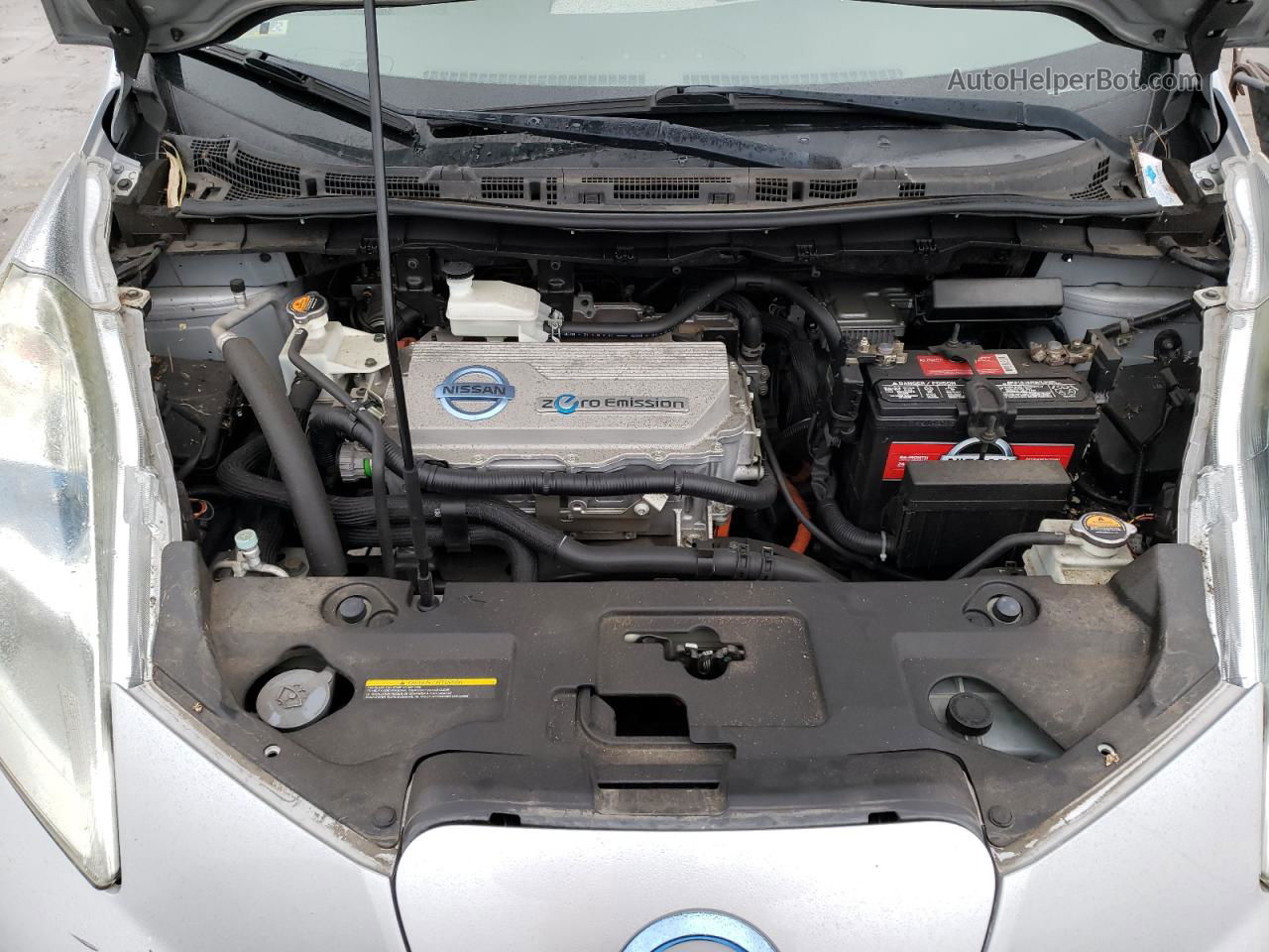 2011 Nissan Leaf Sv Silver vin: JN1AZ0CPXBT007786