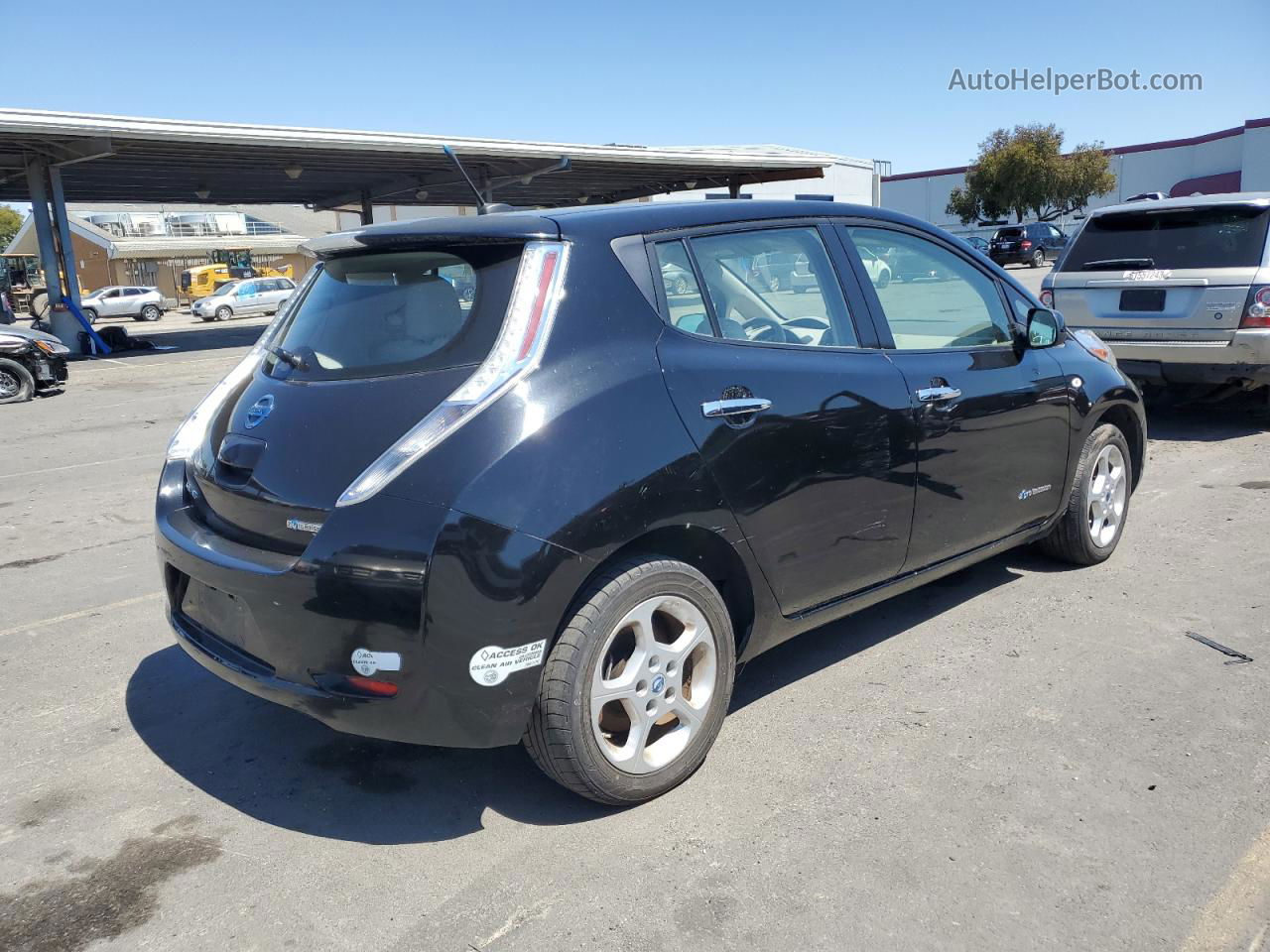 2011 Nissan Leaf Sv Black vin: JN1AZ0CPXBT008081