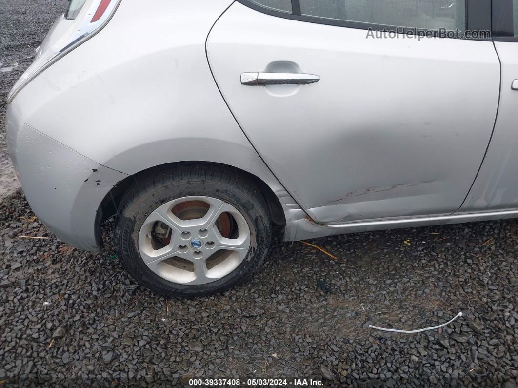 2011 Nissan Leaf Sl Silver vin: JN1AZ0CPXBT009568