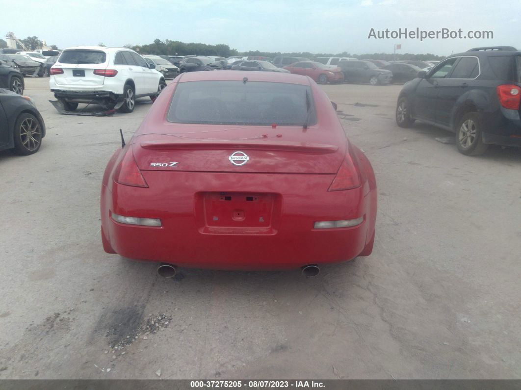 2005 Nissan 350z   Red vin: JN1AZ34D05M601758