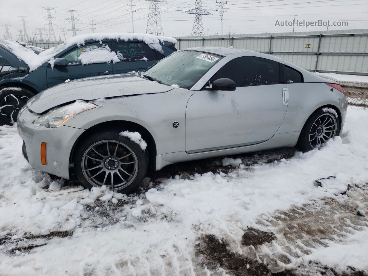 2005 Nissan 350z Coupe Silver vin: JN1AZ34D15M605947