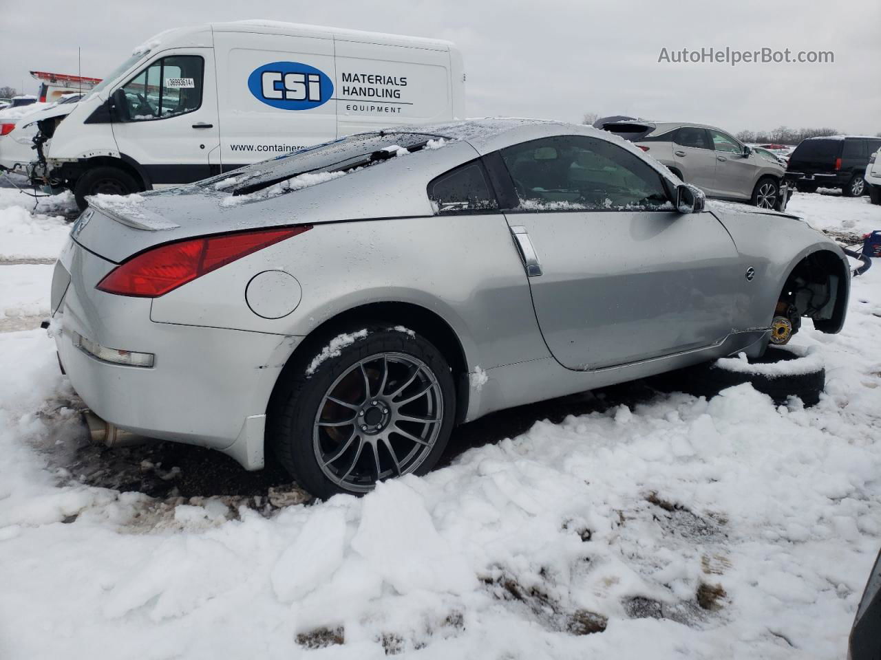 2005 Nissan 350z Coupe Silver vin: JN1AZ34D15M605947