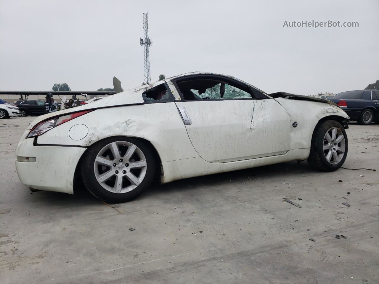 2005 Nissan 350z Coupe White vin: JN1AZ34D25M603639