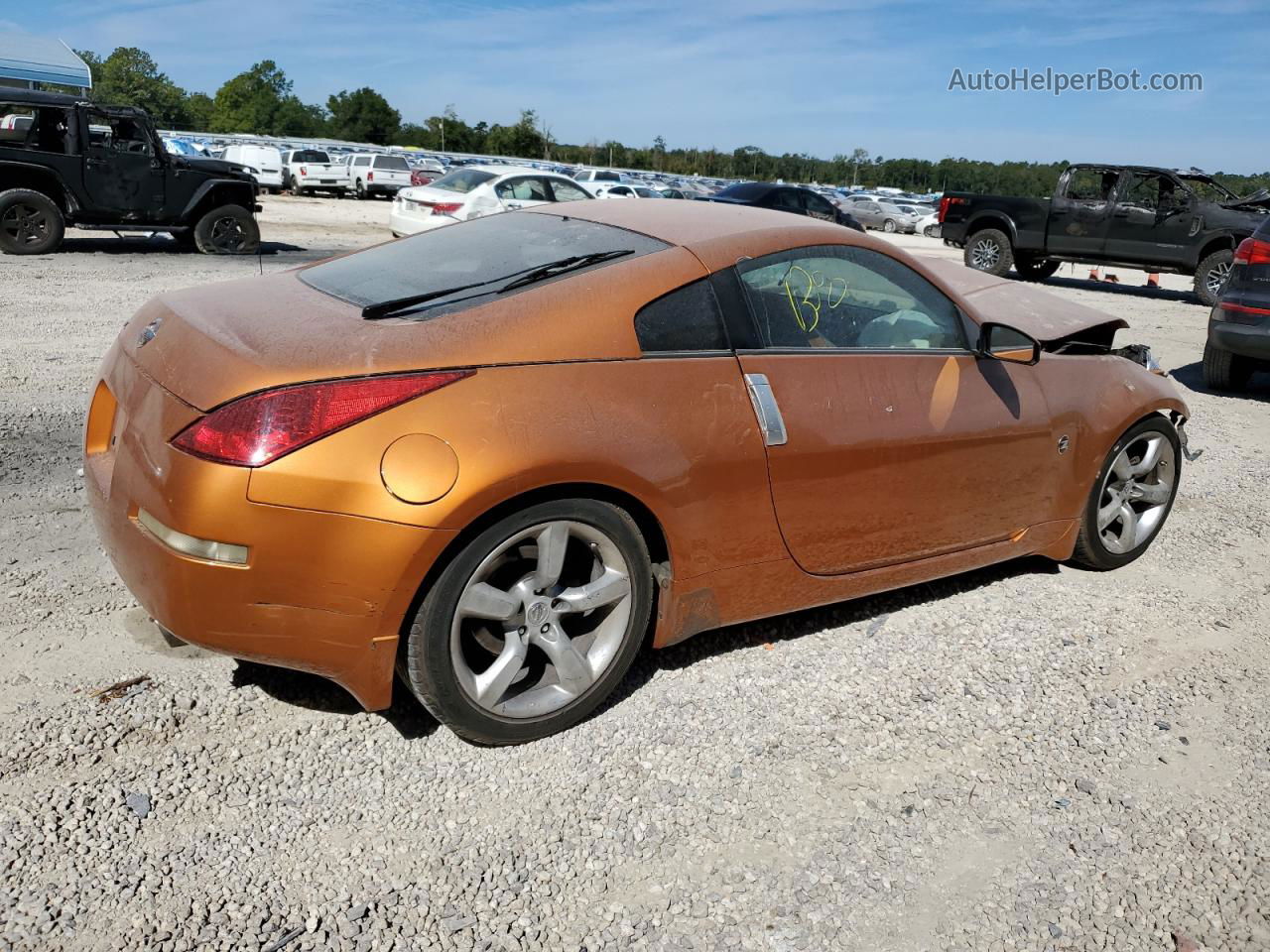 2005 Nissan 350z Coupe Orange vin: JN1AZ34D25M604323