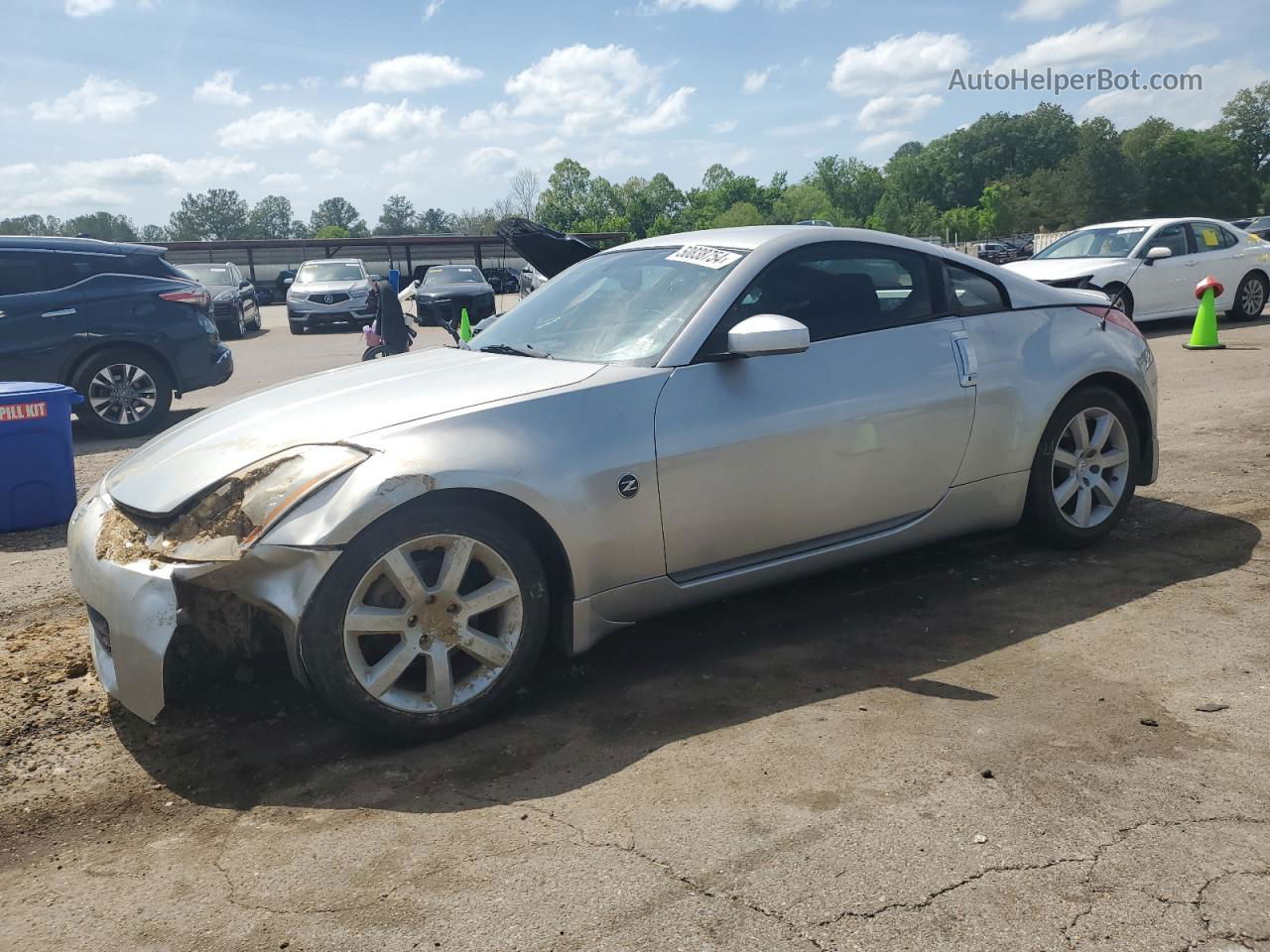 2005 Nissan 350z Coupe Silver vin: JN1AZ34D35M605965